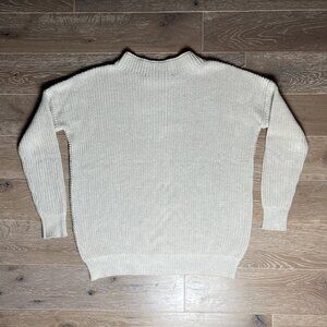 ParrishLA Cotton Boatneck Sweater in Natural / XS